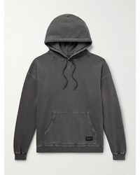Neighborhood - Pigment-Dyed Logo-Appliquéd Cotton-Jersey Hoodie - Lyst