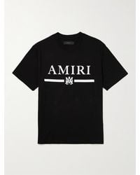 Amiri - T-Shirt aus Baumwoll-Jersey mit Logoapplikation - Lyst