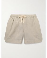 LE17SEPTEMBRE - Shorts a gamba larga in shell increspato con coulisse Novis - Lyst
