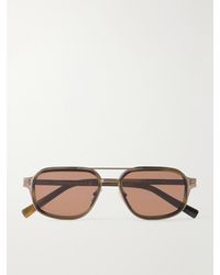ZEGNA - Aviator-Style Acetate And Titanium Sunglasses - Lyst