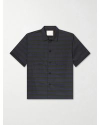 Sacai - Striped Satin Shirt - Lyst