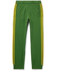 adidas Originals - Wales Bonner Tapered Crochet-trimmed Logo-embroidered Cotton Track Pants - Lyst