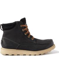 Sorel - Madson Ii Suede-trimmed Leather Boots - Lyst