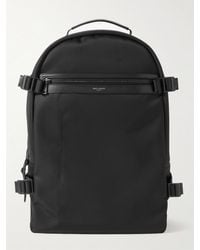 Saint Laurent - City Trekking Leather-trimmed Shell Backpack - Lyst