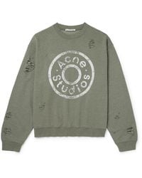 【Acne Studios】Franziska ロゴプリント スウェットシャツ Acne Studios Logo Printed Sweatshirt in Blue for Men | Lyst