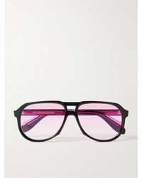Cutler and Gross - Aviator-style Acetate Sunglasses - Lyst