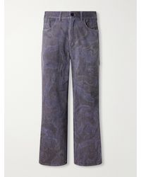Blue Blue Japan - Painter Wide-Leg Sumi Nagashi Cotton-Sashiko Trousers - Lyst