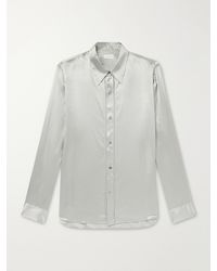 Dries Van Noten - Silk-Satin Shirt - Lyst