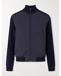 Sease - Virgin Wool And Shell Bomber Jacket - Lyst
