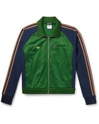 adidas Originals - Brain Dead Striped Printed Cotton-Blend Tech-Jersey Track Jacket - Lyst