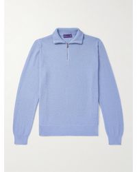 Ralph Lauren - Troyer aus einer Maulbeerseiden-Baumwollmischung - Lyst