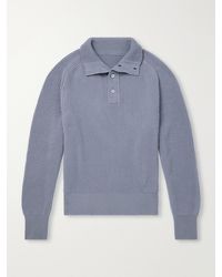 STÒFFA - Ribbed Cashmere Polo Sweater - Lyst