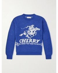 CHERRY LA - Won The West Jacquard-knit Alpaca-blend Sweater - Lyst