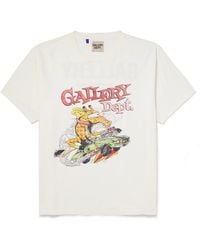GALLERY DEPT. - Rally Glittered Logo-print Cotton-jersey T-shirt - Lyst