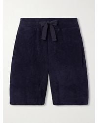 Orlebar Brown - Trevone Straight-leg Organic Cotton-terry Drawstring Shorts - Lyst