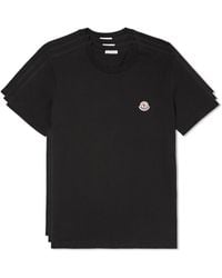 Moncler - 3-pack Logo T-shirt - Lyst