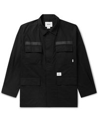 WTAPS - Logo-embroidered Cotton-ripstop Overshirt - Lyst