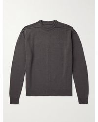 Rick Owens - Boiled Cashmere And Wool-Blend Sweater - Lyst