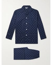 Derek Rose - Printed Cotton-Poplin Pyjama Set - Lyst