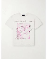 Enfants Riches Deprimes - Only Son Distressed Printed Cotton-Jersey T-Shirt - Lyst
