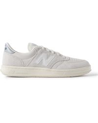 New Balance - Ct500 Leather-trimmed Suede And Nubuck Sneakers - Lyst