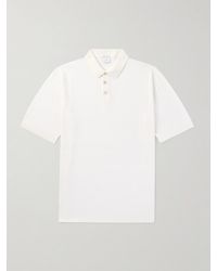 Eleventy - Garment-Dyed Cotton Polo Shirt - Lyst