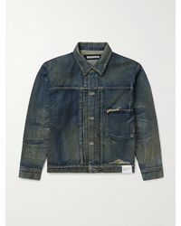 Neighborhood - Savage Type-1 Distressed Denim Jacket - Lyst