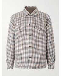 dunhill - Reversible Padded Checked Wool Overshirt - Lyst