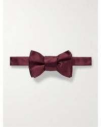 Charvet - Pre-Tied Silk-Satin Bow Tie - Lyst