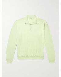 AURALEE - Sweatshirt aus Jersey aus einer Wollmischung mit kurzem Reißverschluss - Lyst