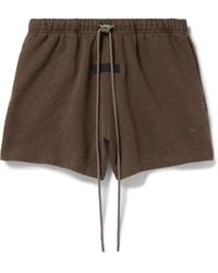 Fear Of God - Wide-leg Logo-appliquéd Cotton-blend Jersey Drawstring Shorts - Lyst