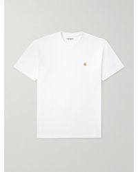 Carhartt - Logo-embroidered Cotton-jersey T-shirt - Lyst