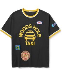 Bode - Discount Taxi Printed Appliquéd Cotton-jersey T-shirt - Lyst