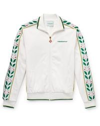 CASABLANCA - Laurel Logo-embroidered Jersey Track Jacket - Lyst