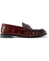 Saint Laurent - Le Loafer Monogram Logo-appliquéd Eel Penny Loafers - Lyst