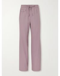 Dolce & Gabbana - Straight-Leg Virgin Wool Drawstring Suit Trousers - Lyst