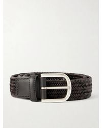 Canali - 3.5Cm Woven Leather Belt - Lyst