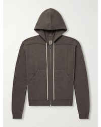 Rick Owens - Cashmere And Wool-Blend Zip-Up Hoodie - Lyst