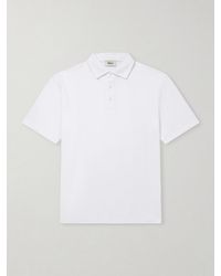Altea - Greg Cotton-Blend Piqué Polo Shirt - Lyst