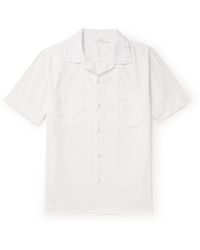 Save Khaki - Camp-collar Garment-dyed Cotton Oxford Shirt - Lyst