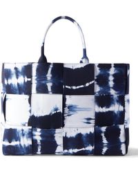 Bottega Veneta - Large Arco Intrecciato Tie-dyed Denim Tote Bag - Lyst