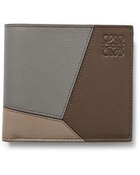 Loewe - Puzzle Logo-debossed Leather Bifold Wallet - Lyst