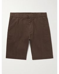 NN07 - Billie 5397 Straight-leg Linen And Organic Cotton-blend Shorts - Lyst
