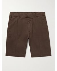 NN07 - Billie 5397 Straight-leg Linen And Organic Cotton-blend Shorts - Lyst
