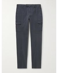 Slowear - Venezia 1951 Slim-Fit Tapered Garment-Dyed Cotton-Blend Twill Cargo Trousers - Lyst
