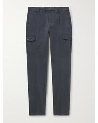 Incotex - Venezia 1951 Slim-Fit Tapered Garment-Dyed Cotton-Blend Twill Cargo Trousers - Lyst