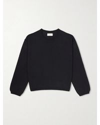 mfpen - Companion Cropped Cotton And Linen-Blend Sweater - Lyst