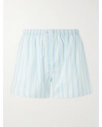 Derek Rose - Amalfi 22 Striped Cotton Boxer Shorts - Lyst