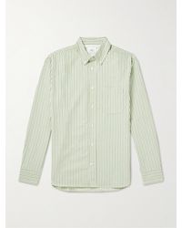 MR P. - Hemd aus gestreiftem Biobaumwoll-Oxford mit Button-Down-Kragen - Lyst