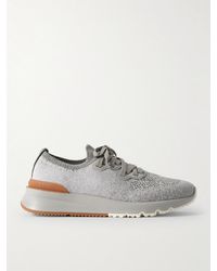 Brunello Cucinelli - Knitted Sneakers - Lyst